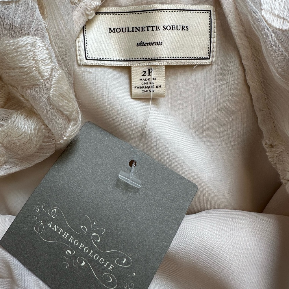 Moulinette Soeurs POEMA Cream Dress NWT - Picture 11 of 15